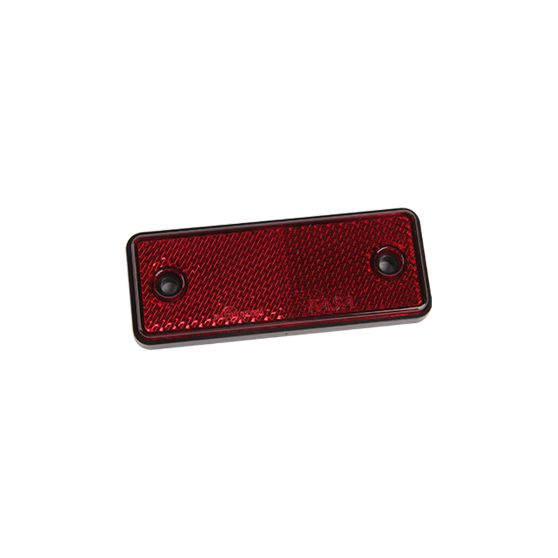 Réflecteur rectangulaire rouge avec E-mark JH202-C