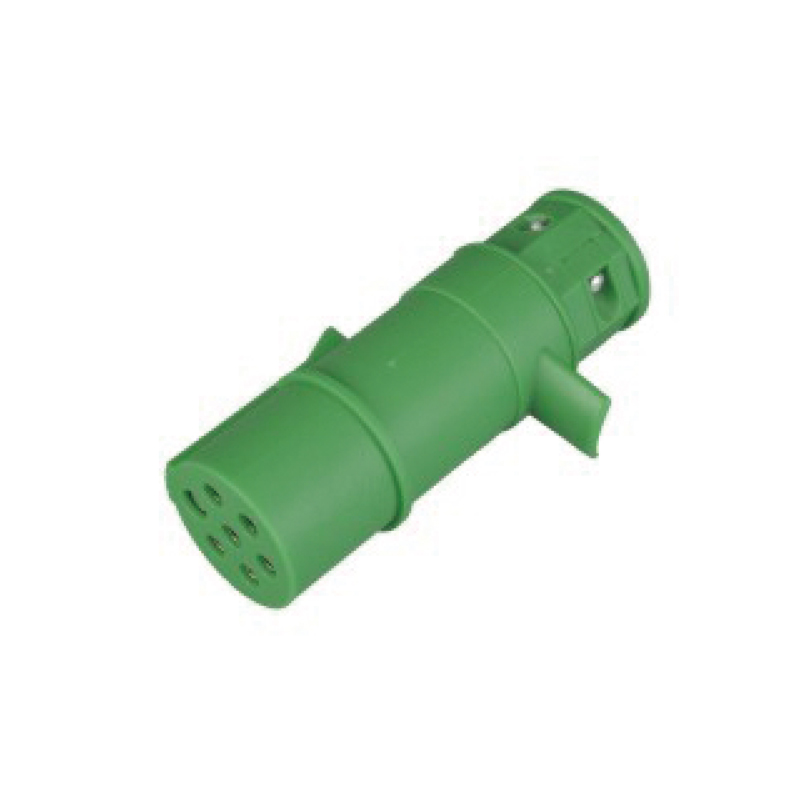 Prise en plastique 24 V 7 broches (vert) JH080-B